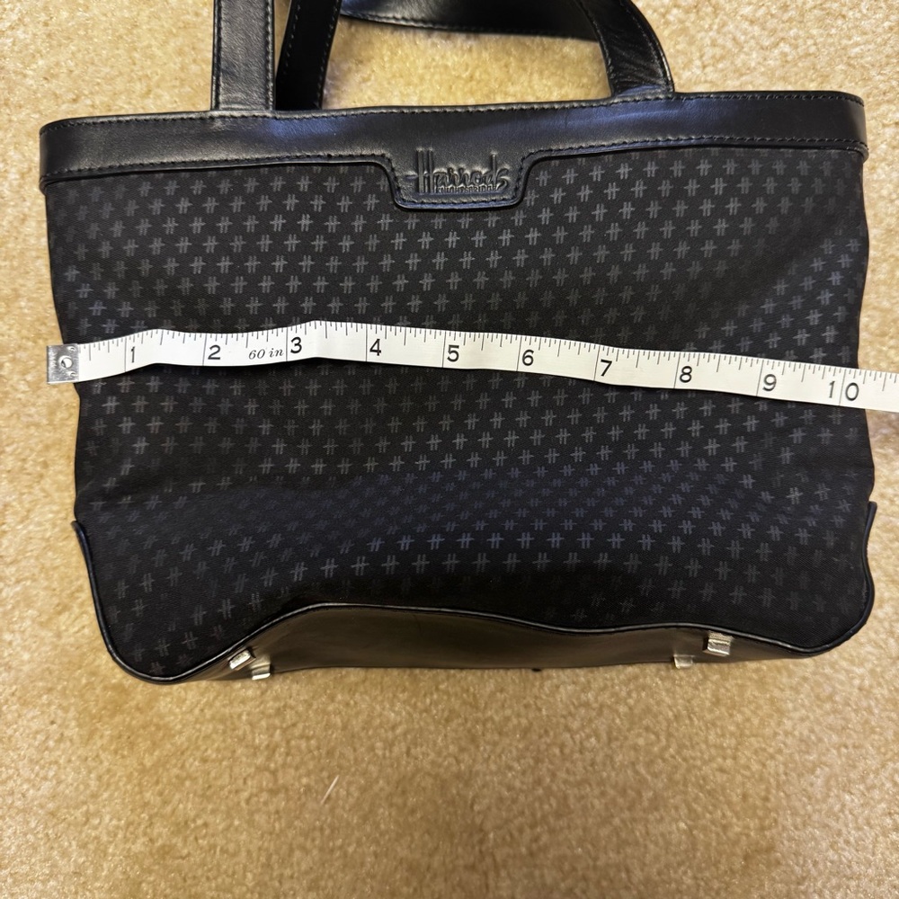 Harrod’s Black Nylon and leather Tote - Picture 13 of 15